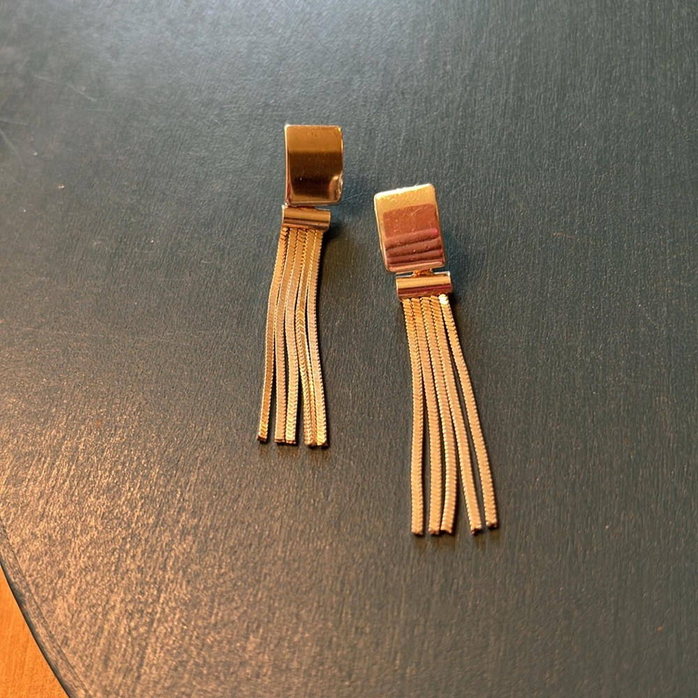 Vintage Sterling Silver Tassel Earrings